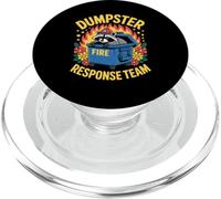 Dumpster Fire Saying Humour Raton Laveur Chaos Femmes Hommes PopSockets PopGrip pour MagSafe