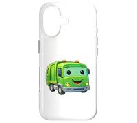 Dumpy The Garbage Truck Design Personnage Souriant pour Enfants Coque pour iPhone 17