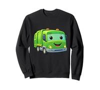 Dumpy The Garbage Truck Design Personnage Souriant pour Enfants Sweatshirt