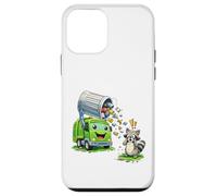Dumpy The Poubelle Truck Nettoyage des ordures avec Raton Laveur Kids Coque pour iPhone 12 Mini