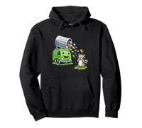 Dumpy The Poubelle Truck Nettoyage des ordures avec Raton Laveur Kids Sweat à Capuche