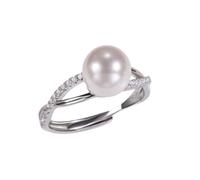 DUMRALBQE Bagues Bague de tempérament féminin, bague personnalisée en perles pour un Usage Quotidien