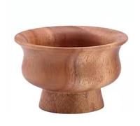 DUMRALBQE Bol en Bois Bol en bois créatif for thé au lait et beurre pour la Vaisselle de Cuisine(11x7cm)