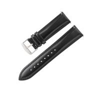 DUMRALBQE Bracelets de Montre en Cuir Bracelet en cuir de vachette brillant avec attaches à dégagement rapide pour Les Montres Universelles