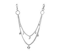 DUMRALBQE Chaîne de Pantalon pour Homme Combinaison de chaîne de Culotte, chaîne de Taille personnalisée for Femmes Hip-hop