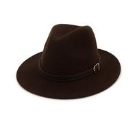 DUMRALBQE Chapeaux de Jazz Men's Large Brim Hat Couple Jazz Bowler pour Hommes(Colour 2)