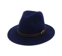 DUMRALBQE Chapeaux de Jazz Men's Large Brim Hat Couple Jazz Bowler pour Hommes(Colour 4)