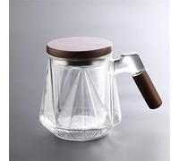 DUMRALBQE Glass Teapot Tasses à thé en verre résistant la chaleur de bureau séparées for Daily Use(Clear)