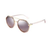 DUMRALBQE Lunettes de Soleil Lunettes de soleil Polarized Pare-soleil rue Retro Tir UV antireflets lunettes sport pour Une Utilisation en Extérieur(Rose)