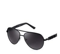 DUMRALBQE Lunettes de Soleil Retro rue Lunettes de soleil UV individuel classiques personnalité Frame pour Une Utilisation en Extérieur(Black)