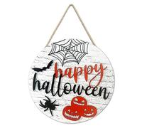 DUMRALBQE Panneaux Suspendus d’Halloween Décoration Murale de Maison hantée en Bois for Halloween pour la Décoration de Fête d'halloween