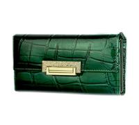 DUMRALBQE Portefeuille pour Femme Portefeuille en Cuir Verni à Motif de Pierre for Femme, Pochette Multi-Cartes pour Un Usage Quotidien