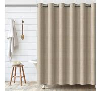 DUMRALBQE Rideau de Douche Rideau de Douche Salle Bain imperméable Rideaux en Tissu pour Hôtels et Particuliers(Light Curry,200x200cm)