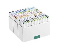 DUMRALBQE Stylos Marqueurs Markers Primary Secondary Tones Dual Tip Set pour Dessiner des Graffitis(160 colors)