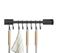 DUMRALBQE Support Mural pour Ustensiles de Cuisine Rack de rangement mural tige suspendue en acier inoxydable Pour L'ameublement des Restaurants(7 3/8)