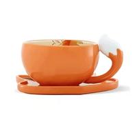 DUMRALBQE Tasse en Céramique Fall Leaves Cup And Pot Combination Set Mug Coffee Saucer pour un Usage Quotidien