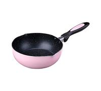 DUMRALBQE Wok Petit wok Pan antiadhésive simple Single Small Cooking Pot pour Un Usage Quotidien(20x7.5cm)