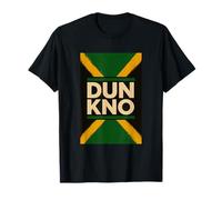 DUN KNO - Typographie d'argot jamaïcain - Drapeau jamaïcain T-Shirt