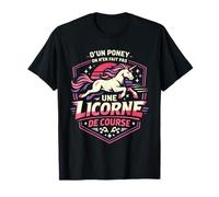d'un Poney on N'En Fait Pas Une Licorne De Course Humour T-Shirt