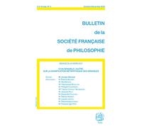 D'un sensible l'autre: Sur la signification métaphysique des sensibles (Bulletin de la SFP, 2020/4)