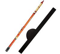 DUNAKE Canne À Pêche Au Coup Telescopique Cannes À Pêche À Main De Carbone Portable 4,9 M À 9 M avec Porte-Moulinet Et Guides en Métal, pour Eau Douce, Eau Salée (Color : Red, Size : 9m)