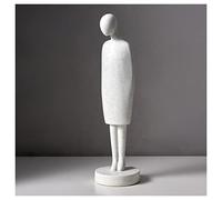 DUNAKE Sculpture Moderne Homme, Statuette Decoration Famille, Résine Figurines De Collection pour Adultes Étagère Décorations pour Salon Bureau Décor pour Femmes Bureau (Color : White)