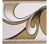 Dundee Deco BD3221 Frise de Papier peint, Frise Murale, Bordure de Papier Peint Motif abstrait Marron 10 m x 10 cm 10 m x 10 cm, autocollant.