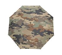 Dune Camouflage Armée Cacher Parapluie Pliable Pliant à Ouverture Automatique Parapluies Pliant Coupe-Vent pour Voyager Plage Femmes Enfants Homme Fille