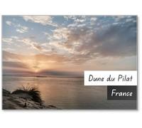 Dune Du Pilat est la plus haute dune de sable d'Europe et est située sur la Côte D Argent, la Côte d'Argent, sur l'océan Atlantique de France près d'Arcachon et du Cap Ferret., Aimant de réfrigérateur