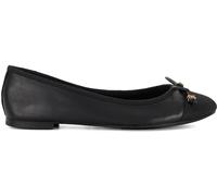 Dune London Dune London Black Ground Wide Fit Hallo Charm Trim Leather Ballet Shoes Black Ground EU 40 (UK 7)