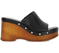 Dune London Dune London Black Kule Studded Wedge Mule Sandals