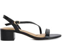 Dune London Dune London Black Leather Jolene Block Heeled Sandals