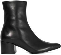 Dune London Dune London Black Matte Pami Pointed Toe Block Ankle Boots