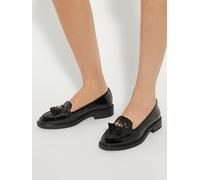 Dune London Dune London Black Standard Fit Grape Branded Tassel Trim Loafers Black 6 EU 39