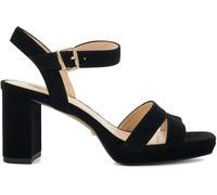 Dune London Dune London Black Standard Fit Leather Manifesting Mini Platform Suede Sandals