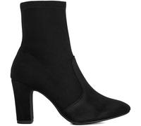 Dune London Dune London Black Wide Fit Optilly Block Heel Sock Boots