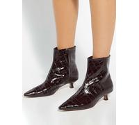 Dune London Dune London Brown Odore Chisel Toe Kitten Heel