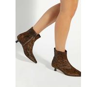 Dune London Dune London Brown Odore Chisel Toe Kitten Heels