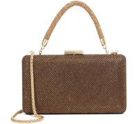 Dune London Dune London Brown Slim Beaut Hard Clutch Bag