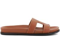 Dune London Dune London Brown Wide Fit Loupa Footbed Smart Slides