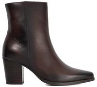 Dune London Dune London Coffee Brown Paxten Smart Western Ankle Boots