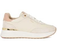 Dune London Dune London Cream Emotion Gold Clip Lace Up Runner Trainers