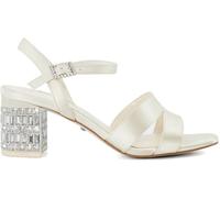Dune London Dune London Cream Matrimony Lace Vamp Two Part Mid Heel Sandals Cream 6 EU 39