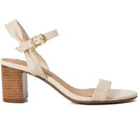 Dune London Dune London Cream Wide Fit Jaliz Two Part Heel Sandals