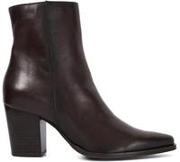 Dune London Dune London Dark Brown Paxten Smart Western Ankle Boots