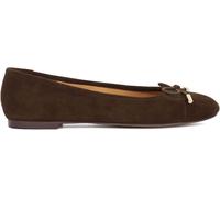 Dune London Dune London Dark Brown Standard Fit Highest Flexible Sole Contrast Leather Ballerina Flats Dark Brown 8 EU 41