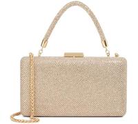 Dune London Dune London Gold Slim Beaut Hard Clutch Bag