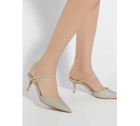 Dune London Dune London Gold Standard Fit Classical Elasticated Open Court Shoes Gold EU 37 (UK 4)