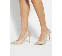 Dune London Dune London Gold Wide Fit Brightest Pointed Full Court Shoes Gold EU 36 (UK 3)