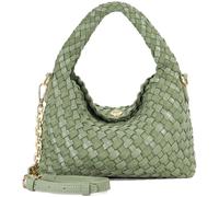 Dune London Dune London Light Green Dinky deliberate Mini Woven Slouch Bag